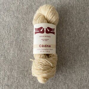 NWT Waxwing Yarn Company Cèdre 100% Canadian Wool Yarn Colour Mousse Lot of 1